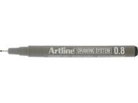 Fineliner ARTLINE EK238 0,8mm svart 12st