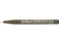 Fineliner ARTLINE EK233 0,3mm svart 12st