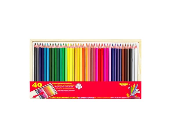 Sense Träfärgpennor 40-Pack