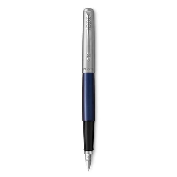 Fountain pen - PARKER - Jotter - Kungslila - Medel spets - Kromade attributer
