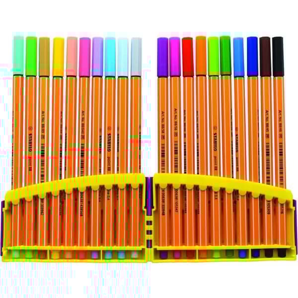 STABILO Colorparade 20 filtpennor Punt 88 - inklusive 10 pastell