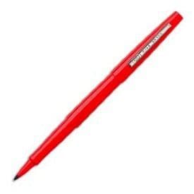 Stiftar av nylon i röd färg från Papermate - förpackning med 12 stycken - medelspets