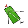 Miniatyrbild 1 av 2: 3 golfklubbspennor, puttinggreen, flagga, 2 original ovanliga pennkulor