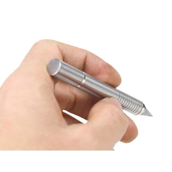 Original ovanlig penna med bläckfri metallpenna