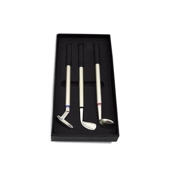 Set med 3 original golfklubbspennor