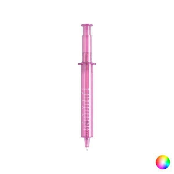 Sprutan Kulspetspenna Blå Bläck Färg - Rosa