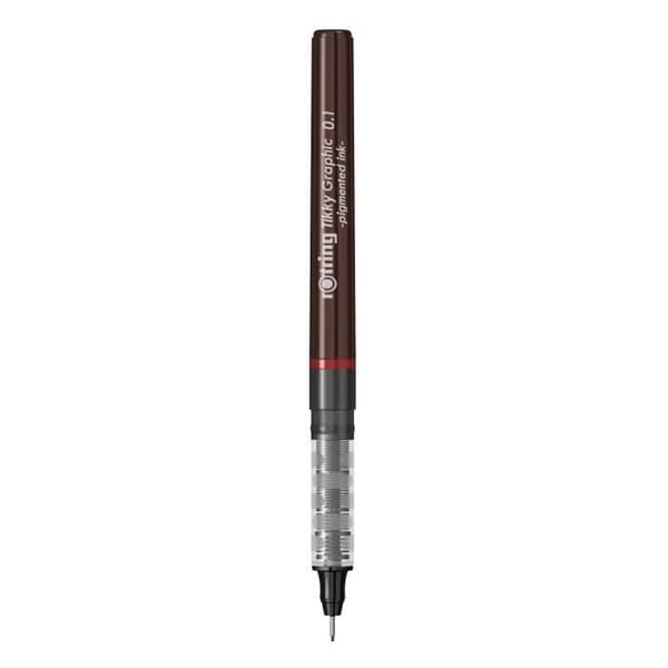 rOtring Tikky Graphic fineliner 0,10 mm, svart bläck