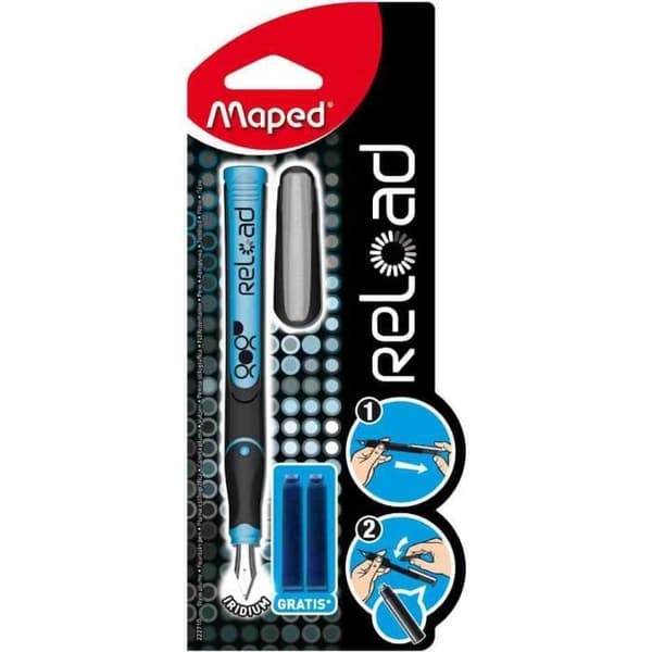 Stiftpenna - Maped - Reload 'pojke' - Blå/ svart - Återuppladdningsbar - Medium