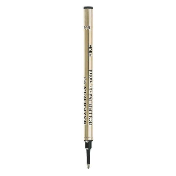 WATERMAN rollerball refill, finspets, svart, blister X 2