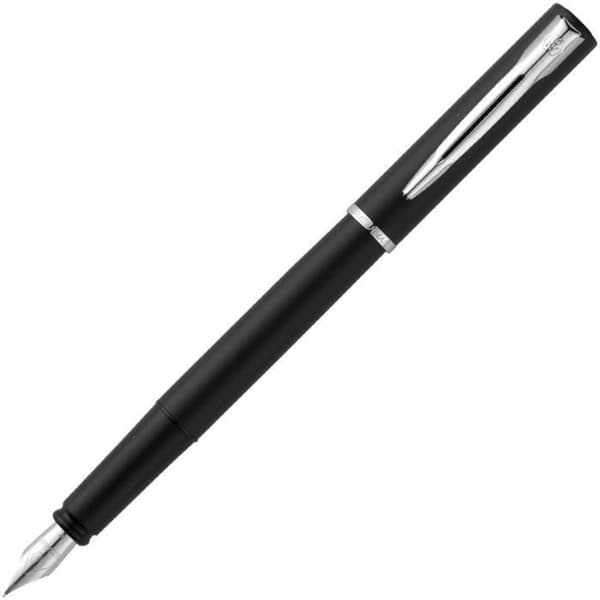 Stylo Plume - WATERMAN - Allure - Mattsvart Korpus - Kromattribut - Fint Spets