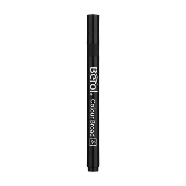 Fiberpenna BEROL Broad svart 12/fp