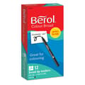 Miniatyrbild 1 av 7: Fiberpenna BEROL Broad svart 12/fp