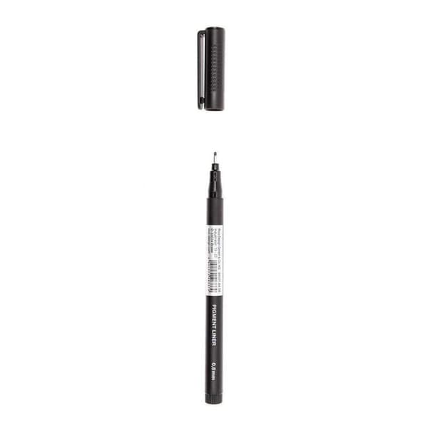 2 svartpigmenterade markörer 0,8 mm