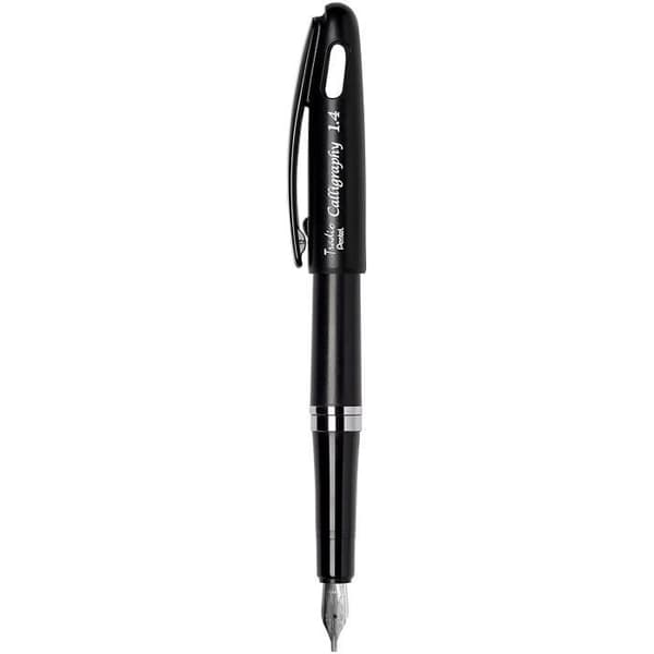 PENTEL TRC1-14A kalligrafi reservoarpenna 1,4 mm spets svart - stor spets - ej påfyllningsbar