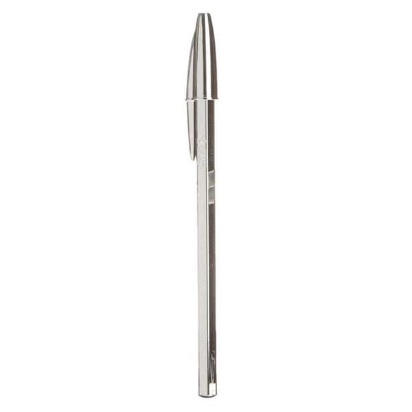 Bic Svart Oljebaserad Bläckpenna 20 Enheter Silver