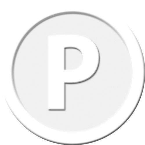 Sigel plastpolletter präglade mönster vit diameter 25 mm Paket med 100 stycken Import Tyskland