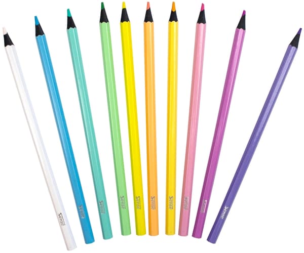 Sense Träfärgpennor Pastell 10-Pack