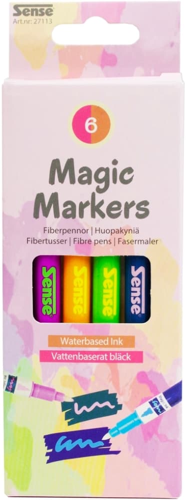 Sense Fiberpennor Magic 6-Pack