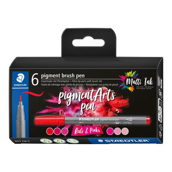STAEDTLER - PIGMENT ART - PIGMENT BRUSH 371 - PAPPETA 6 HERR