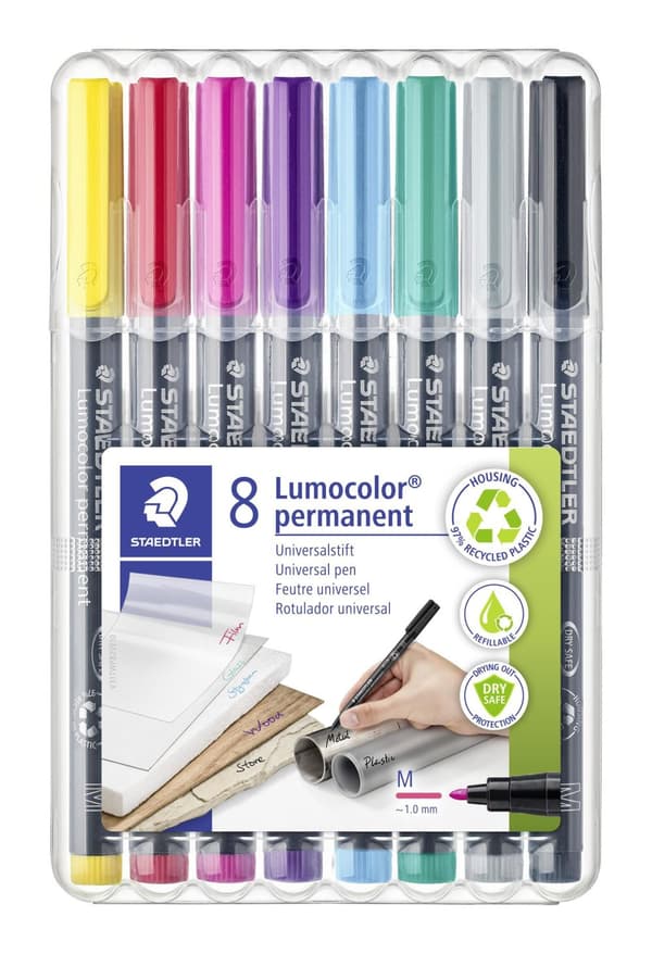 Universalpenna LUMOCOLOR F P sort.f 8/fp
