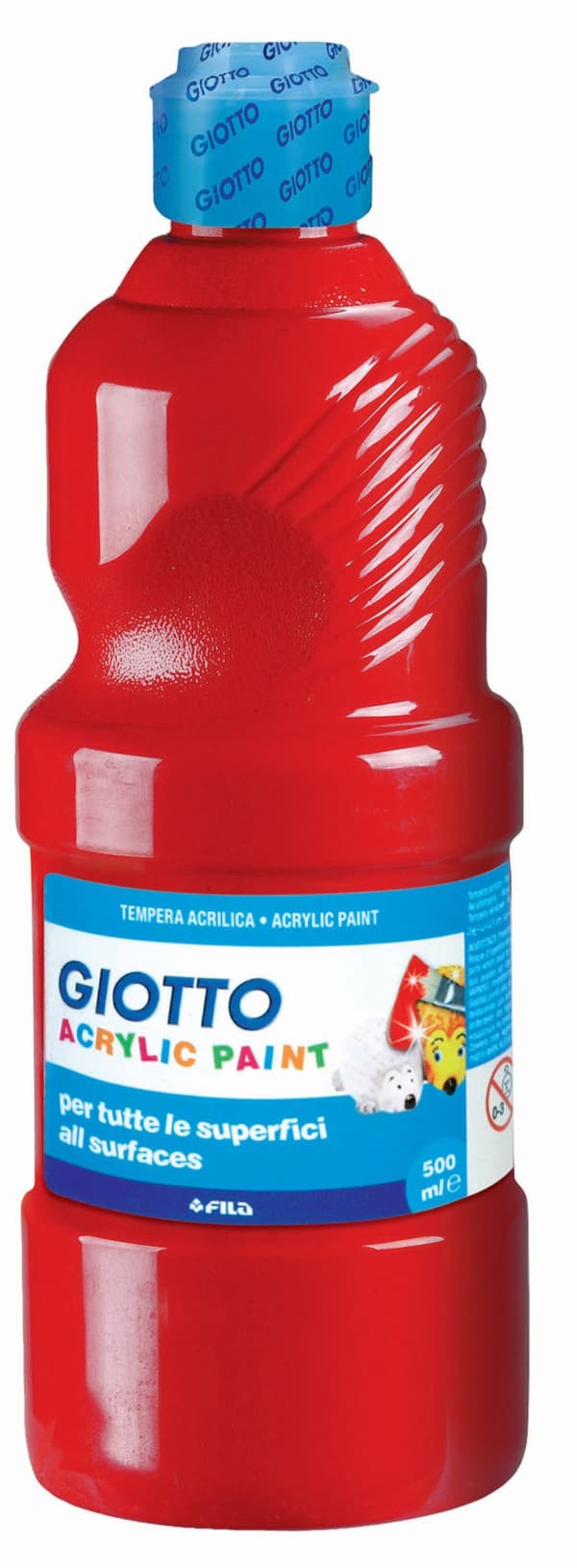 Akrylfärg Giotto 500 ml röd
