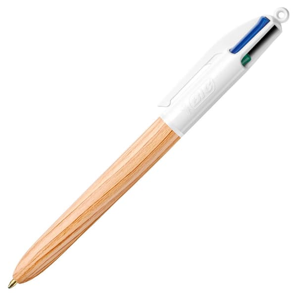 Bic Låda Av 12 Wood 4 Färger Wood Blå
