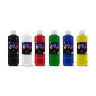 Fingerfärg Svanenmärkt 6st x 500ml