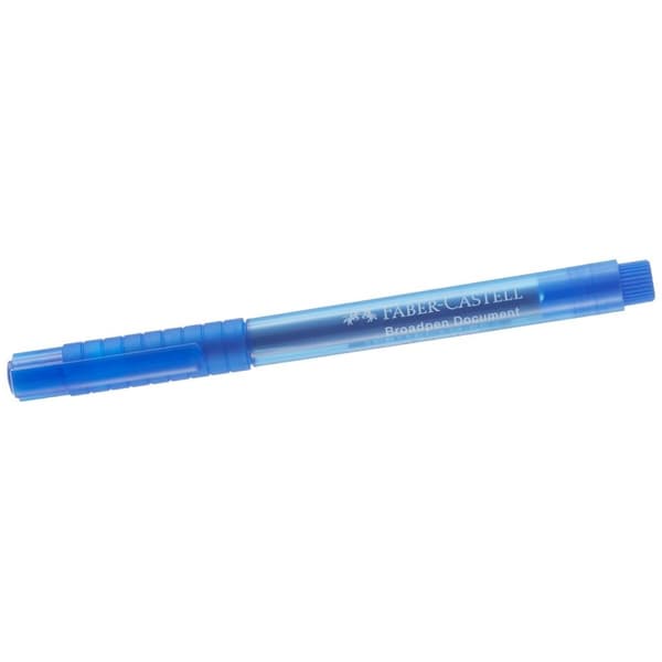 Felt-tip pens Faber-Castell Broadpen Document 1554 Blue (10 Units)