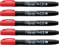 Miniatyrbilde 2 av 2: Artline Supreme Kalligrafipenn 5/sett Rd (1 stk.)