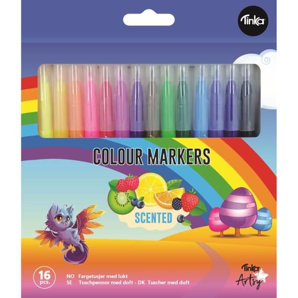 Tuschpennor med 16-Pack - Tinka