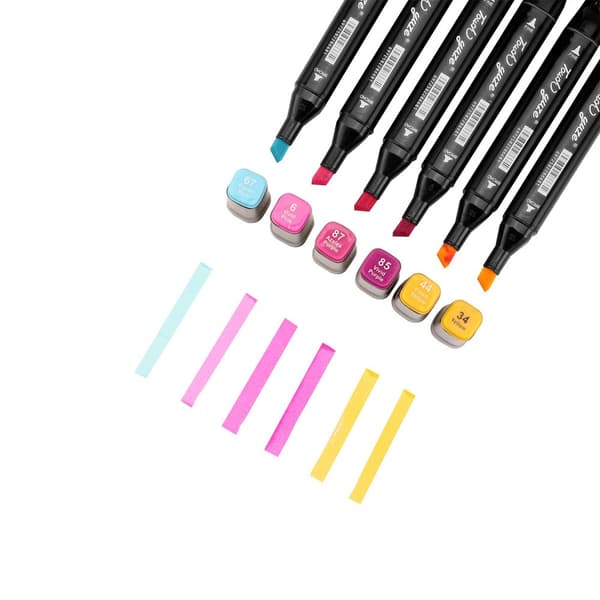 INF Farvemærker med dobbelt spids tuschpenne Fin tegnepen Journaling Art 24 Colors