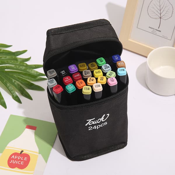 INF Farvemærker med dobbelt spids tuschpenne Fin tegnepen Journaling Art 24 Colors