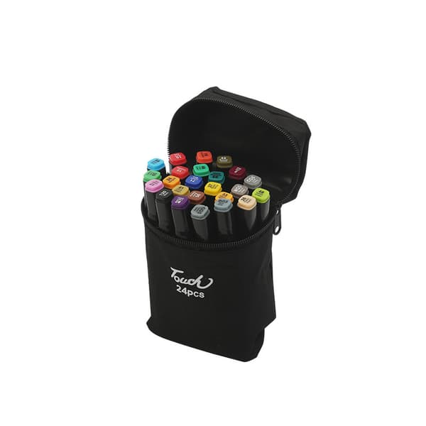 INF Farvemærker med dobbelt spids tuschpenne Fin tegnepen Journaling Art 24 Colors