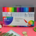 Miniatyrbilde 3 av 4: INF Fargede tegnepennsett med doble tips for tegnehåndverksutklippsbok 48 Colors