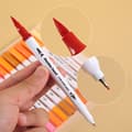 Miniatyrbilde 4 av 4: INF Fargede tegnepennsett med doble tips for tegnehåndverksutklippsbok 48 Colors