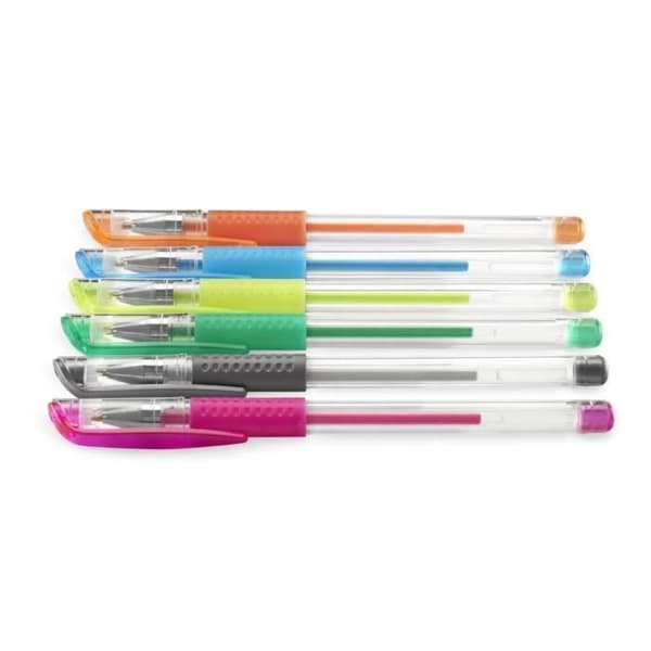 Set med gelbläckpennor - HAMA - Blandade färger - Hållbara - Lätta - Bekväma