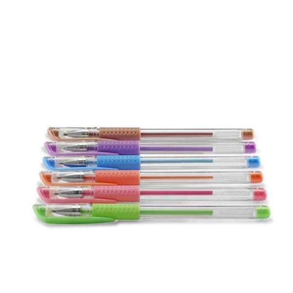 Set med gelbläckpennor - HAMA - Medium - Pastellfärger - Ej återuppladdningsbar - Båda könen