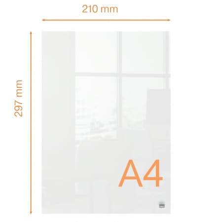 Akryl notatplate Home Nobo A4 (1 stk.)