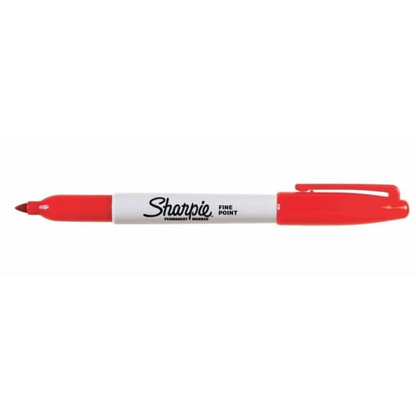 Permanent marker Sharpie Fine Point Red (12 Units)