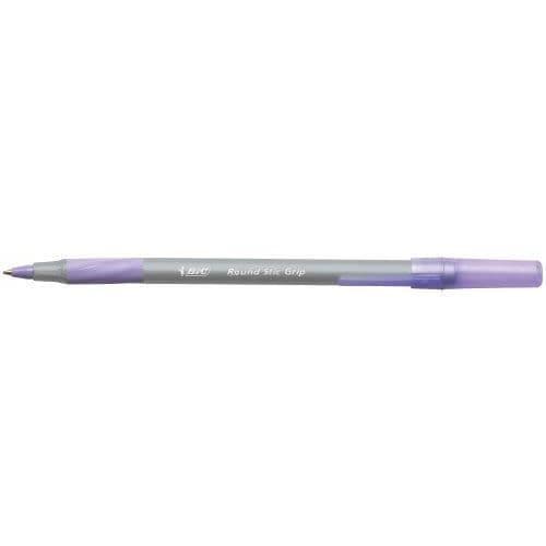 Bic Set med 40 bläckpennor med runt grepp Lila bläck