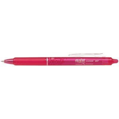 Raderbar gelbläckrulle - FRIXION - Clicker - Infällbar - 0,7 mm - Rosa