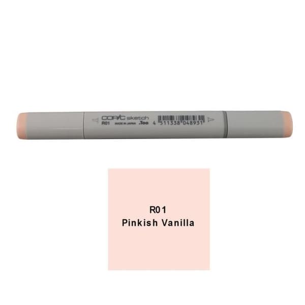 Markör - COPIC - Sketch - Dubbel spets - R01 Vaniljrosé - Alkoholförstärkt bläck