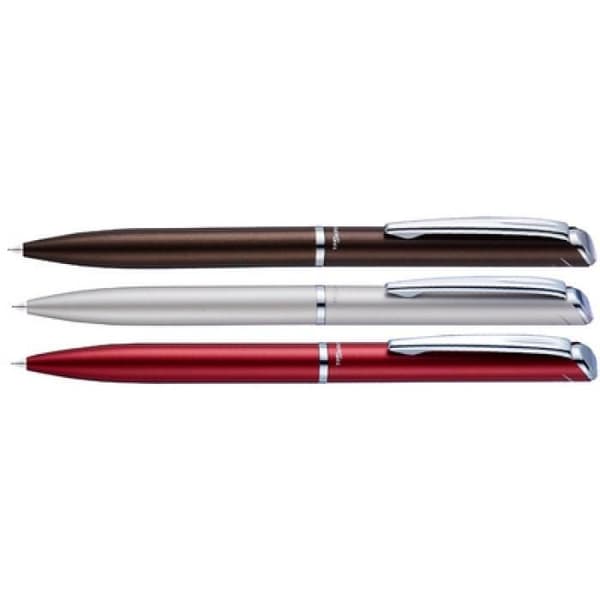 Pentel EnerGel Hi-Class Gel Ink Roller Pen, Silver 0,000000 Svart