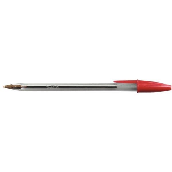 Kulspetspenna - BIC - Crystal Medium - Röd - Medium spets - Ej påfyllningsbar