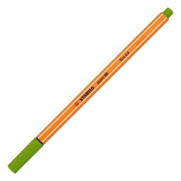 Stylo-Feutre - POINT - POINT 88 - Fin spets 0,4 mm - Färg Äpplegrön - Hexagonal