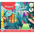 Miniatyrbild 1 av 6: Färgpennor - Maped - JUNGLE FEVER - 12 Jumbo Pennor - Tvättbart bläck - Blockerad spets