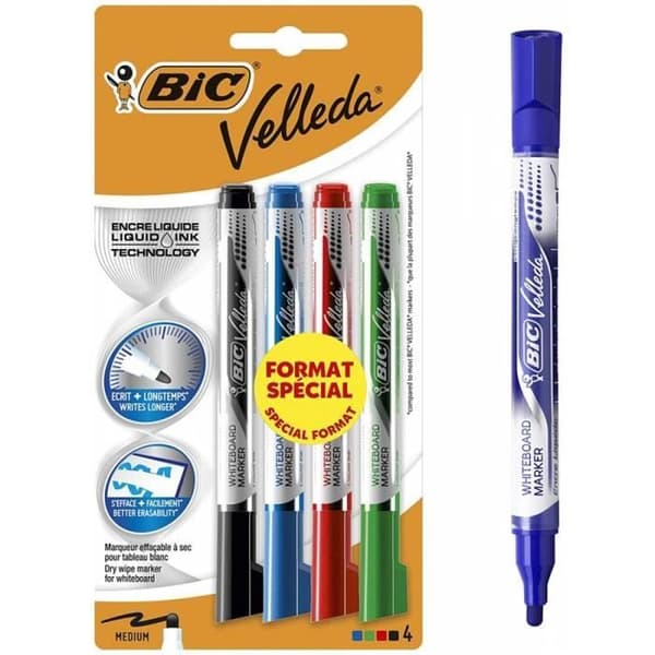 Set med 4 Velleda Liquid Ink Pens Medium