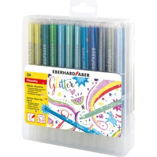 Eberhard Faber filtpenna Glitter junior 3 mm 24 st