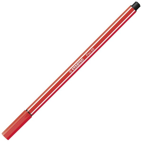 Tuschpenna - STABILO - Pen 68 - 30 assorterade färger - Spets konisk 1mm - Odört bläck