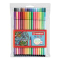 Miniatyrbild 1 av 6: Tuschpenna - STABILO - Pen 68 - 30 assorterade färger - Spets konisk 1mm - Odört bläck